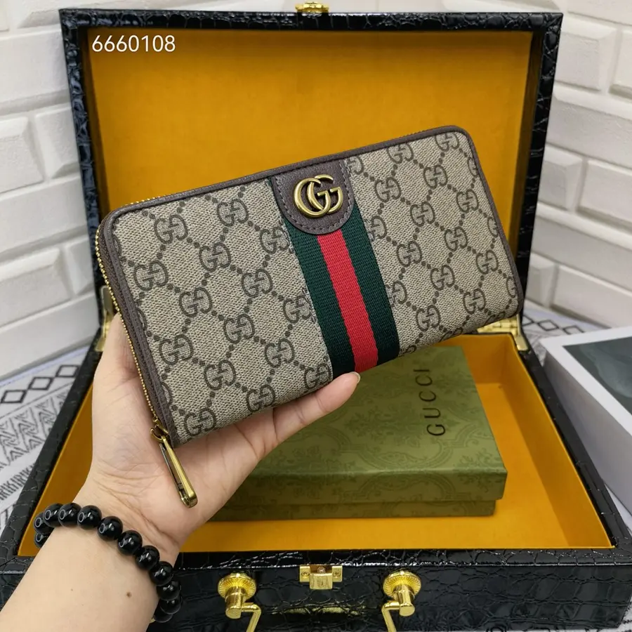 グッチ（GUCCI） レザー ロングウォレット メンズ｜新品 0140B921