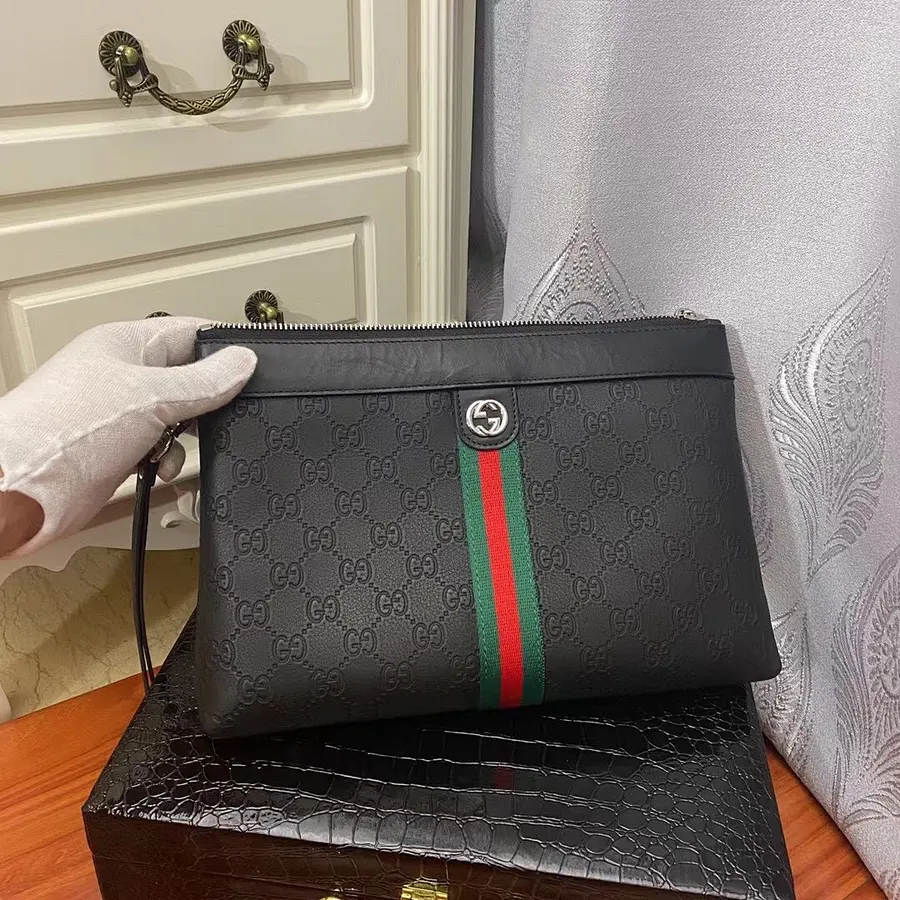 GUCCI グッチ（GUCCI） クラッチバッグ レザー メンズ｜新品 06048290