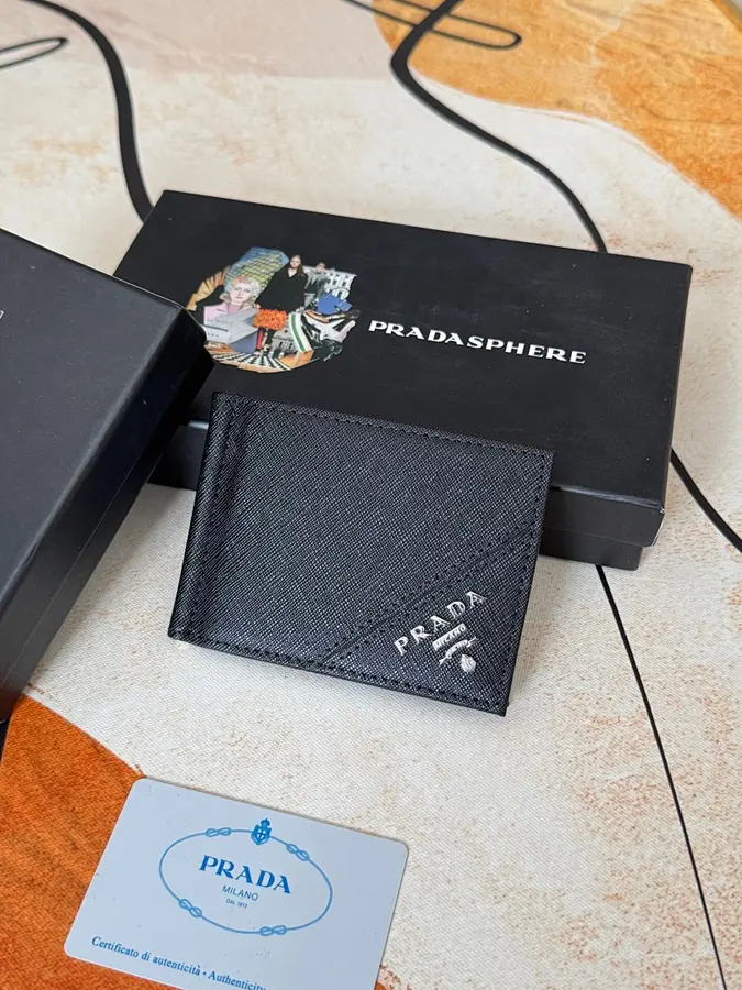 プラダ（PRADA） メンズ カードホルダー コンパクト｜新品 19AD7F7F