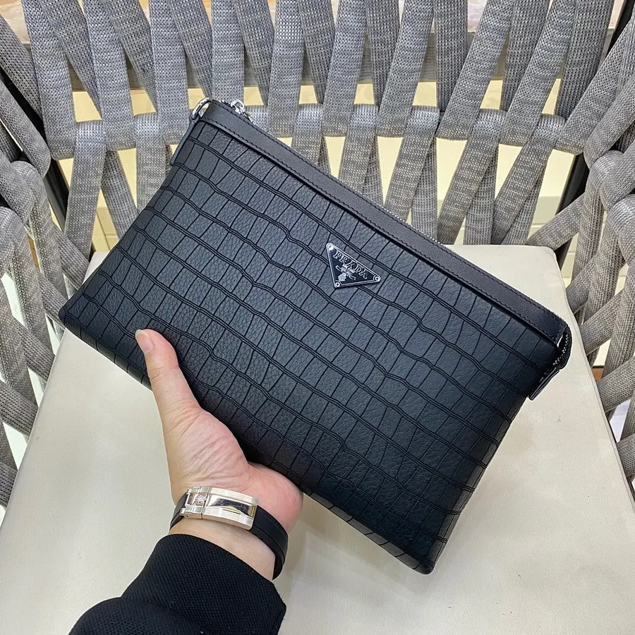 プラダ（PRADA） クラッチバッグ 新品 メンズ レザー｜19E59C13