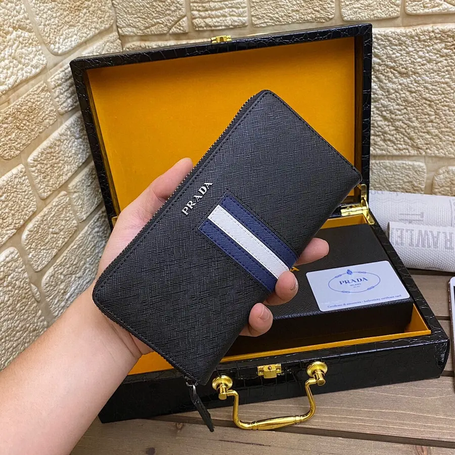 プラダ（PRADA） ロングウォレット 新品 メンズ ロングタイプ｜19EAE6CC