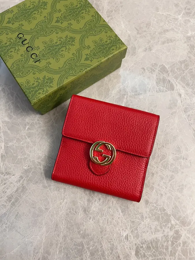 グッチ（GUCCI） レザー コンパクト財布 レディース｜新品 2CD04EA8