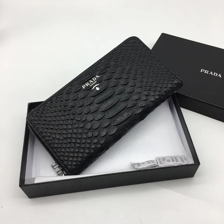 PRADA プラダ（PRADA） レザー 長財布 メンズ｜新品 37D9C989