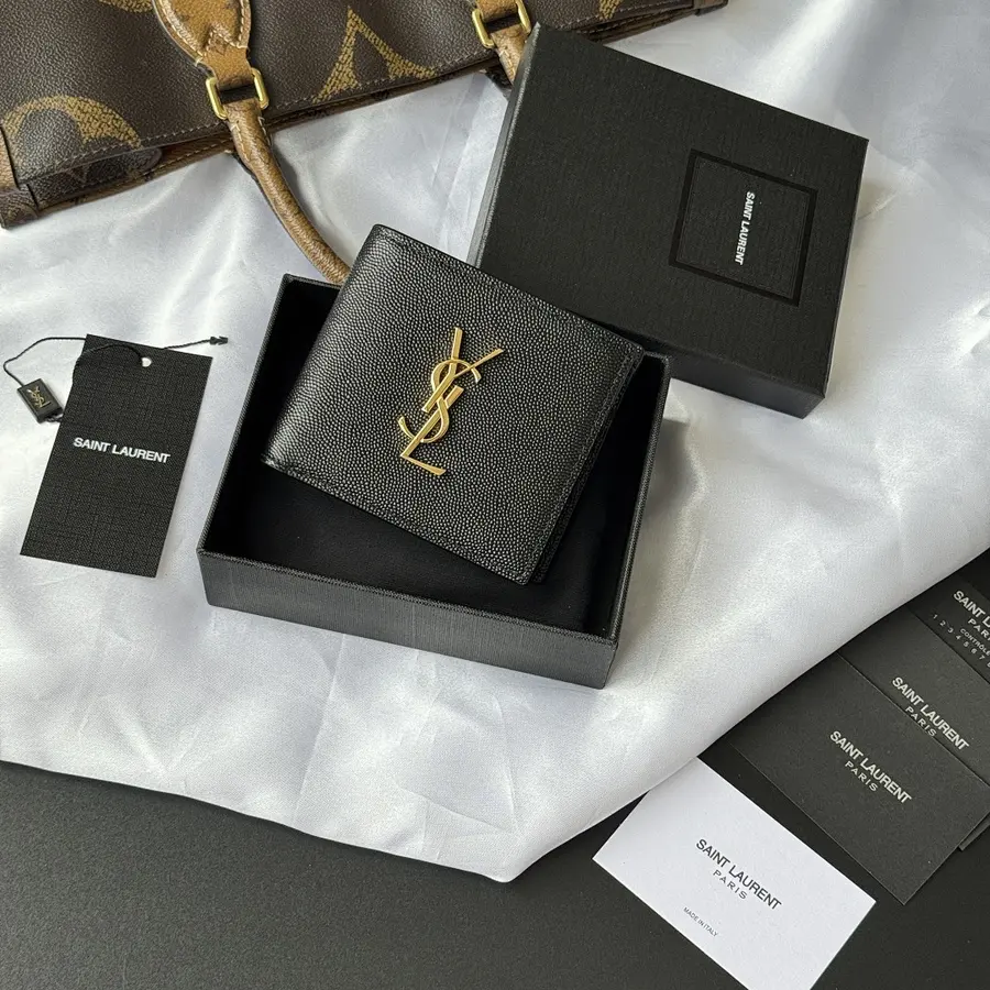 SAINT LAURENT サンローラン（SAINT LAURENT） メンズ ミニ財布 レザー｜新品 4DAB37FB
