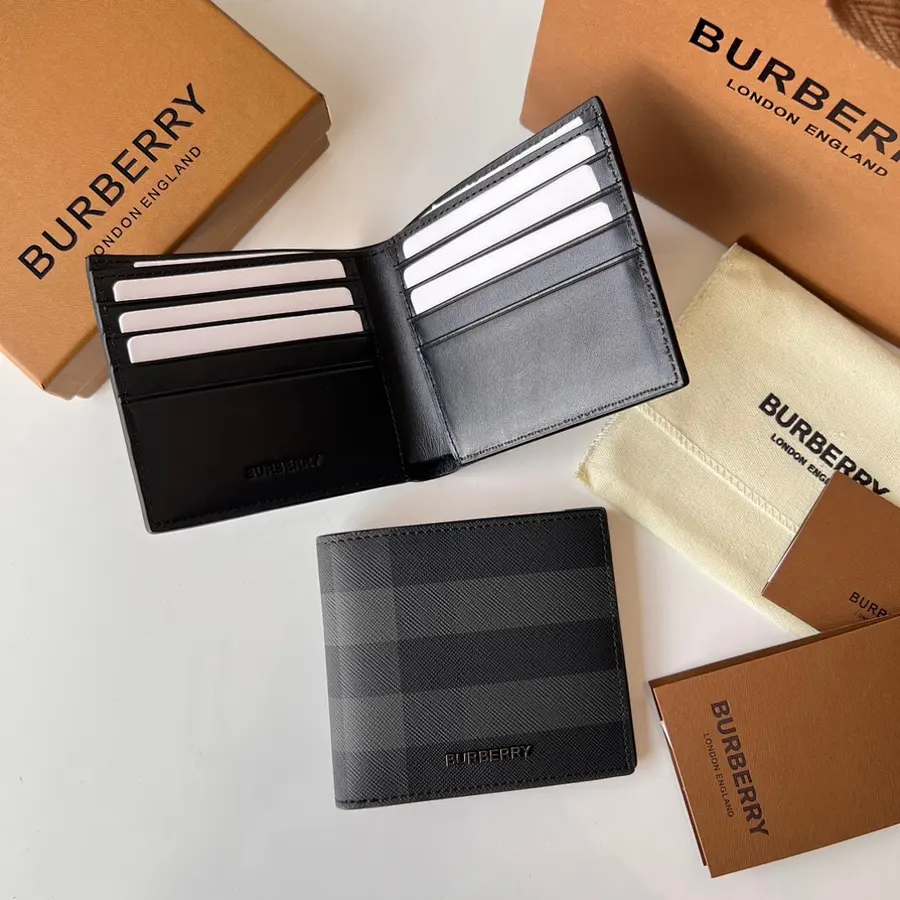 BURBERRY バーバリー（BURBERRY） レザー コンパクト財布 メンズ｜新品 4E74874A