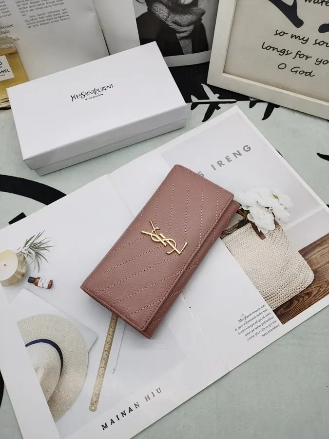 サンローラン（SAINT LAURENT） レザー 長財布 レディース｜新品 720D0669