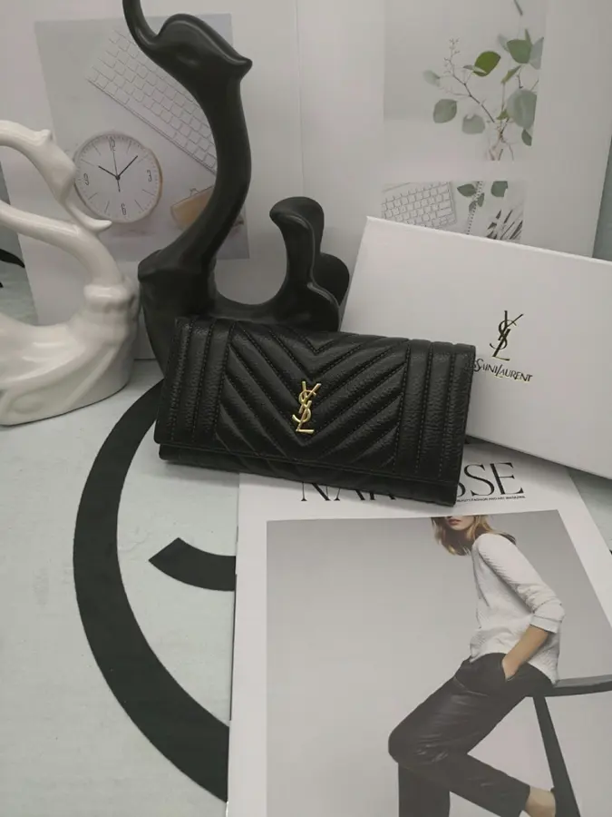サンローラン（SAINT LAURENT） レザー 長財布 レディース｜新品 7BBDD529の商品画像