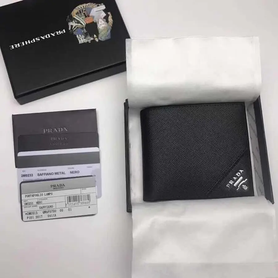 プラダ（PRADA） メンズ 財布 レザー｜新品 95F35DA4