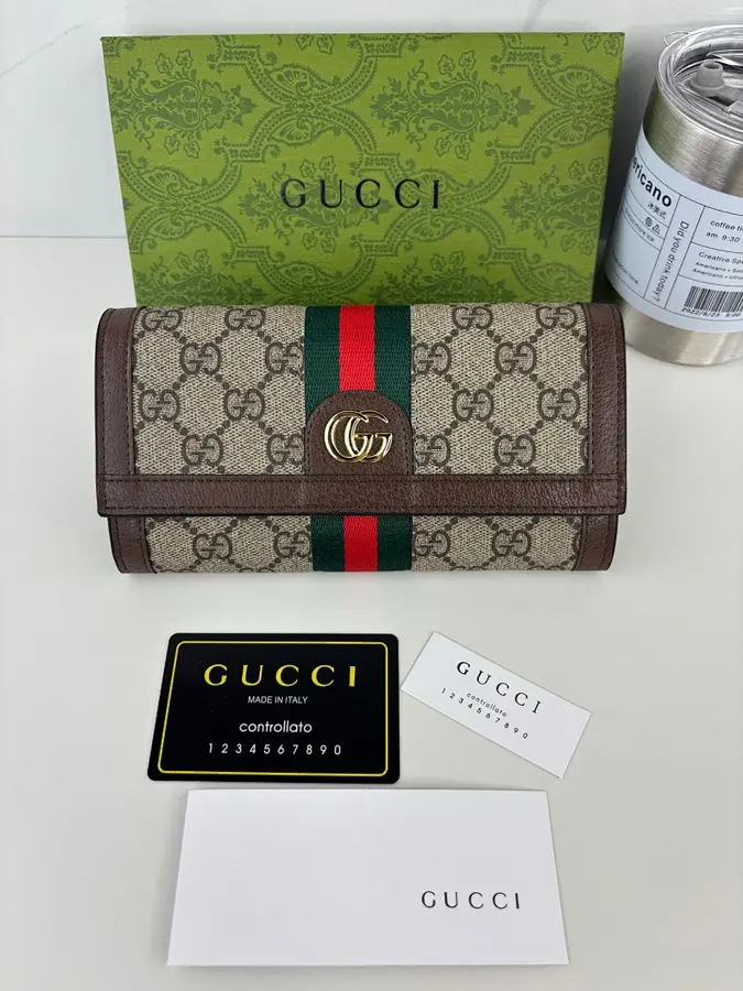 グッチ（GUCCI） ロングウォレット レザー レディース｜新品 B25C4020
