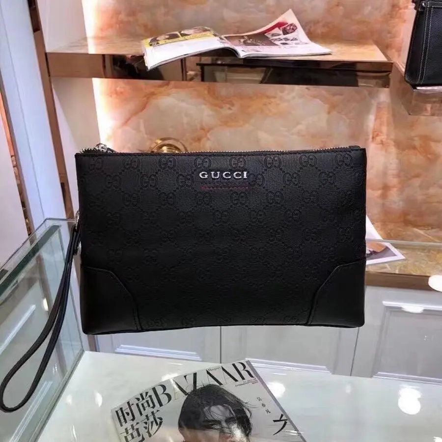 グッチ（GUCCI） クラッチバッグ レザー メンズ｜新品 B438D535