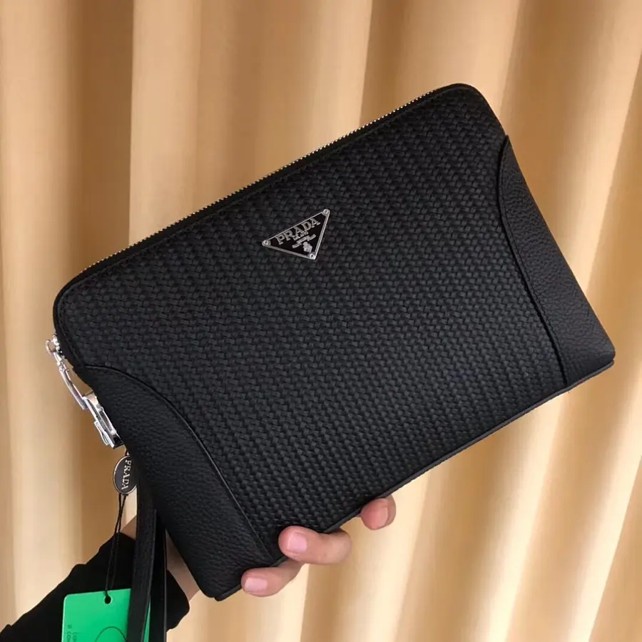 プラダ（PRADA） レザー クラッチバッグ メンズ｜新品 B71F66AD