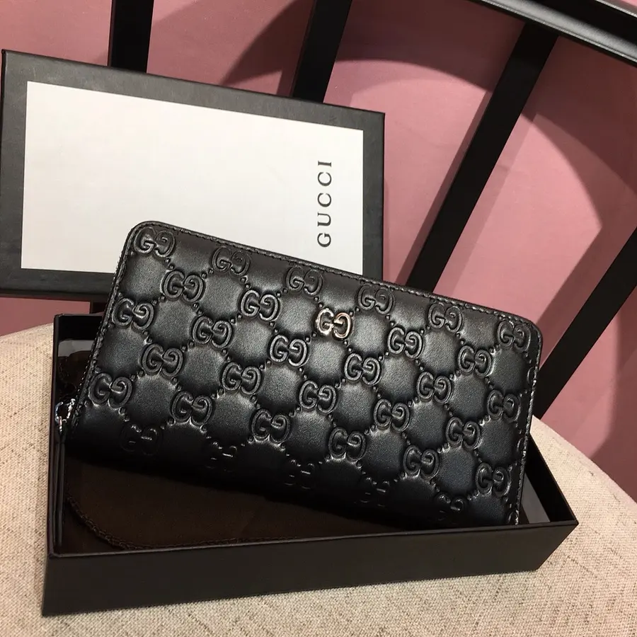 グッチ（GUCCI） メンズ ロングウォレット レザー｜新品 FF9ABA7D